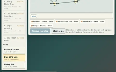 Courier Grid: Three-City Shifts