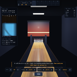 Fresh Oil — bowling where the lane is the opponent