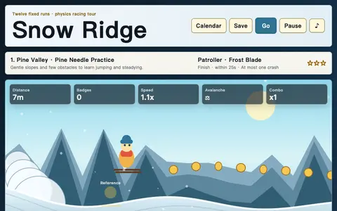 Snow Ridge: Twelve Storm Runs